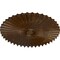 Ekena Millwork Shakuras Ceiling Medallion (For Canopies up to 5 3/4"), 33 7/8"OD x 2"P, Root Beer Crackle CM34SHRBC - alternate 2